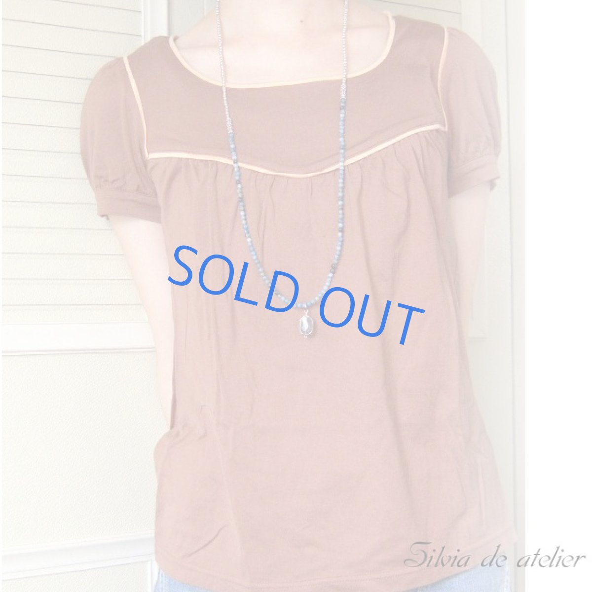 画像3: ブルーオパール4WAY シルバーカラーロングネックレス(多連ブレスレット) (3)