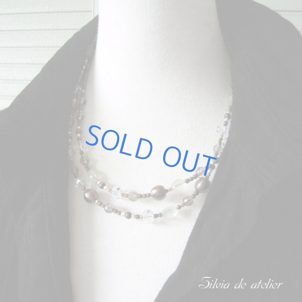 画像3: プレナイトタンブル多連ブレスレット&ネックレス (3)