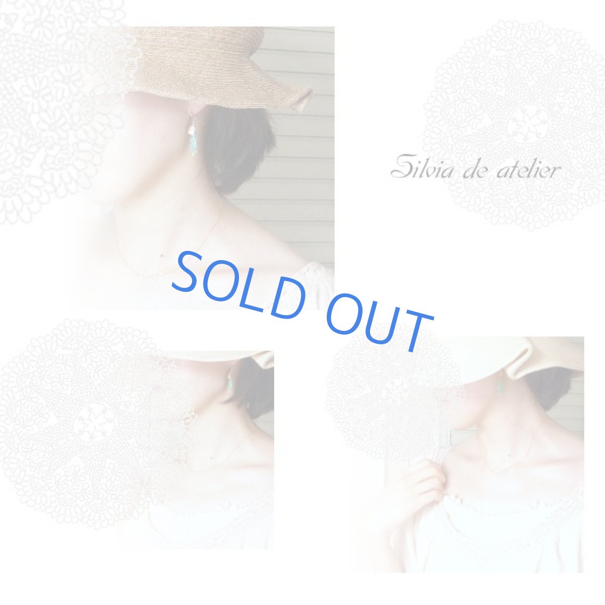 画像2: クリソプレイズ ティアドロップ型ピアス (2)