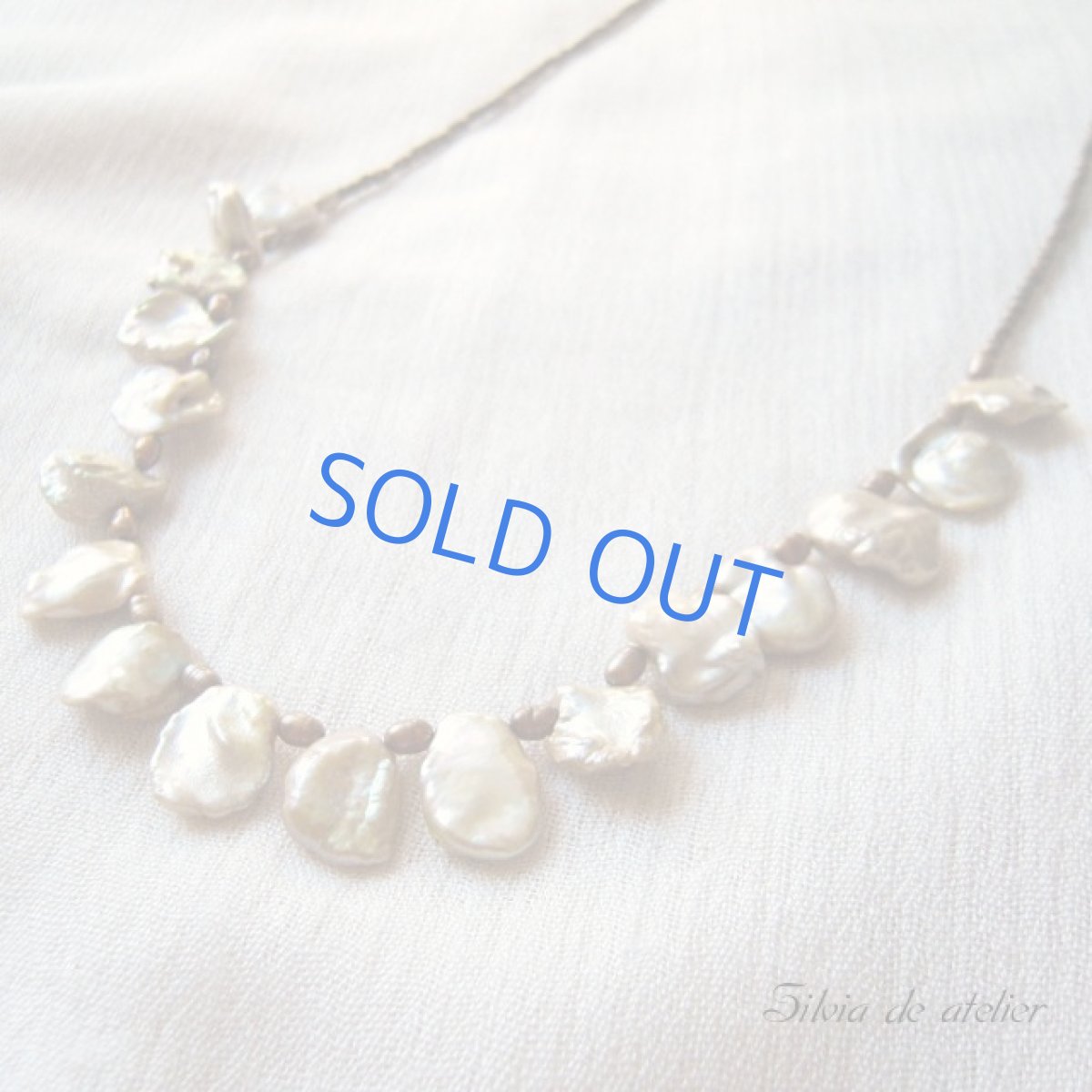 画像2: ケシパールクレオパトラゴールド ショートネックレス (2)