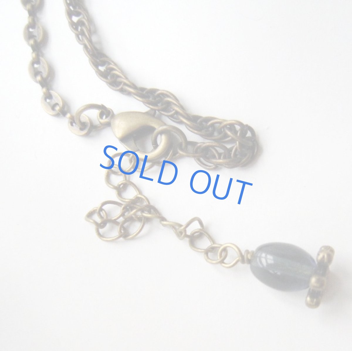 画像2: 天然石ドロップ 一粒アマゾナイト ネックレス (2)