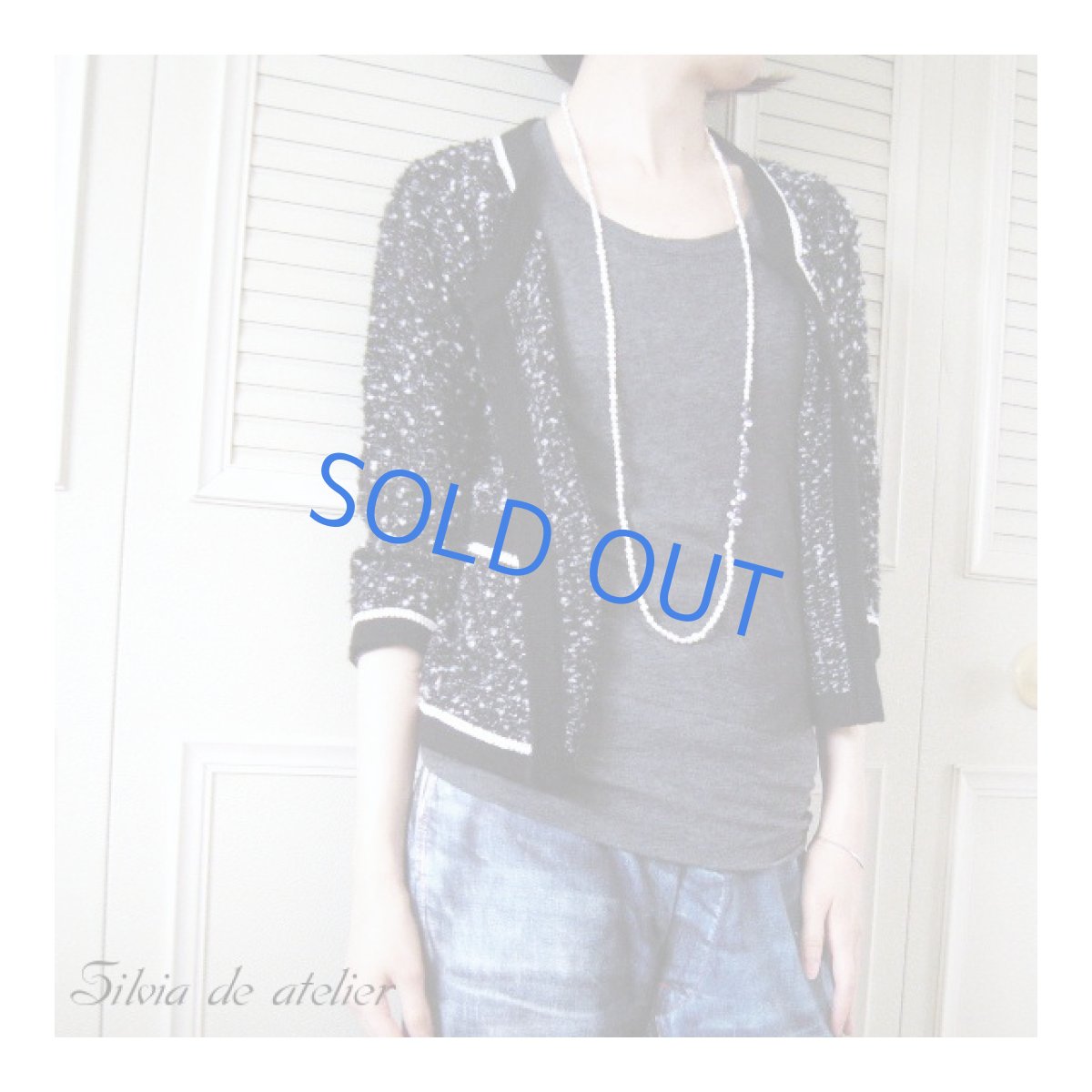 画像3: 2WAY淡水パール&ケシパールクレオパトラ スーパーロングネックレス (3)