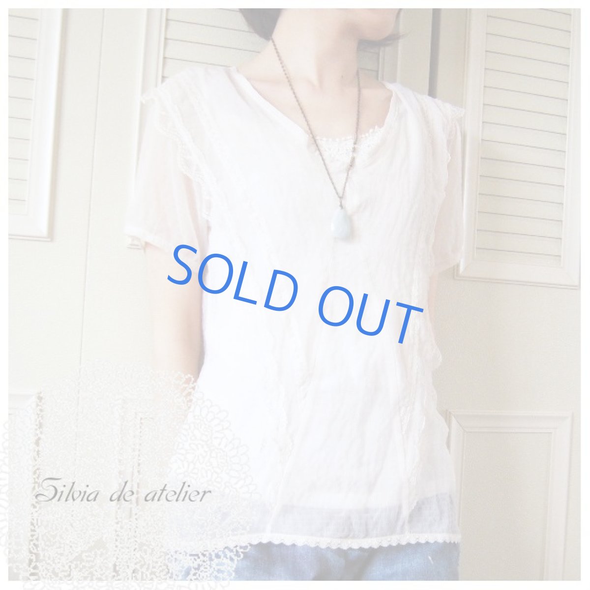 画像3: 天然石ドロップ 一粒アマゾナイト ネックレス (3)