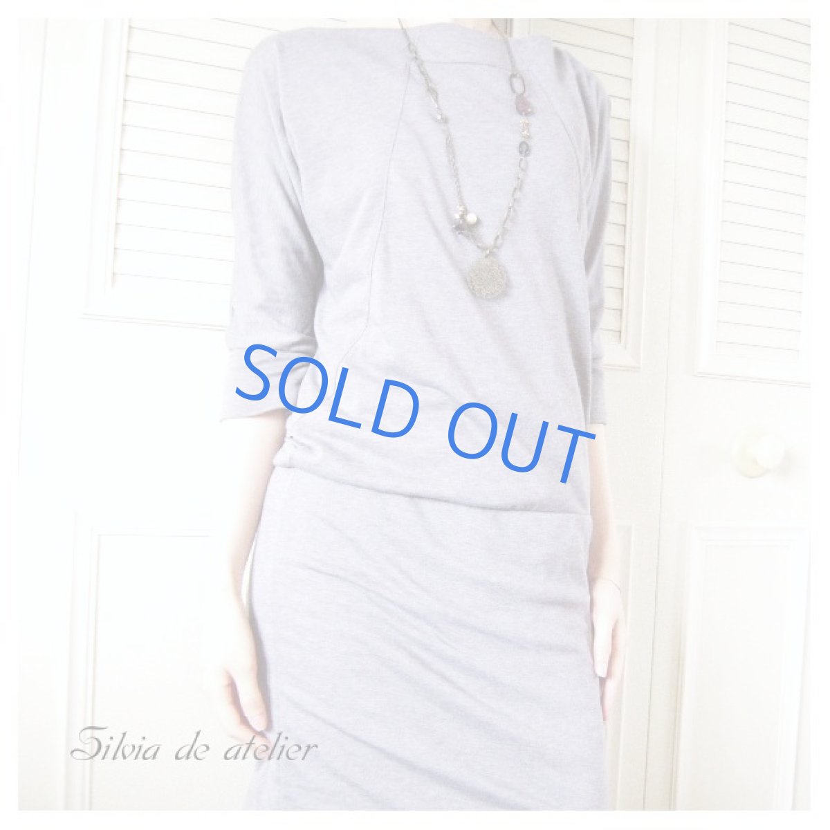 画像3: レースチャーム×パープルアクリル アシンメトリークラシックネックレス (3)