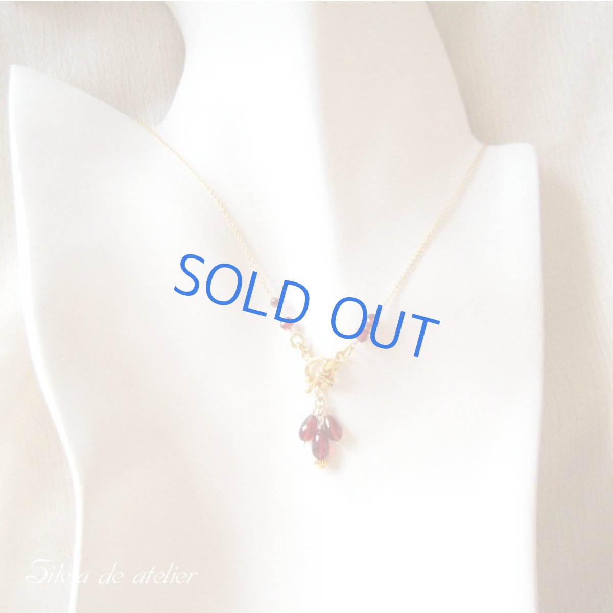 画像5: モザンビークガーネット フロントマンテル14kgfネックレス (5)