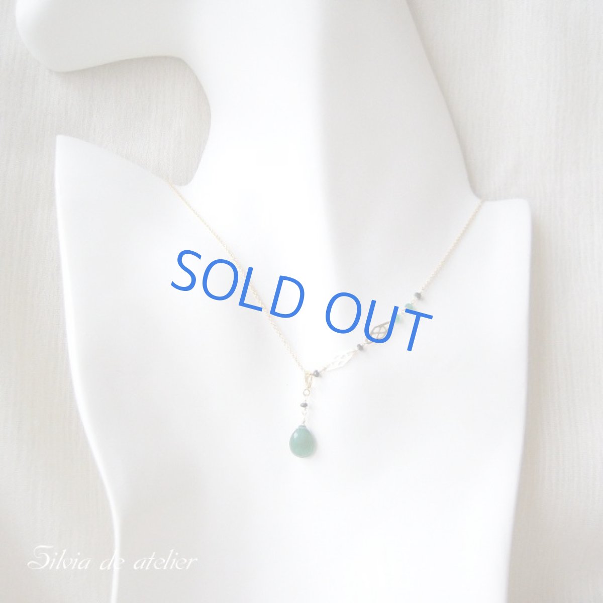 画像5: 5WAYグリーンオニキス 14kgfアシンメトリーネックレス (5)