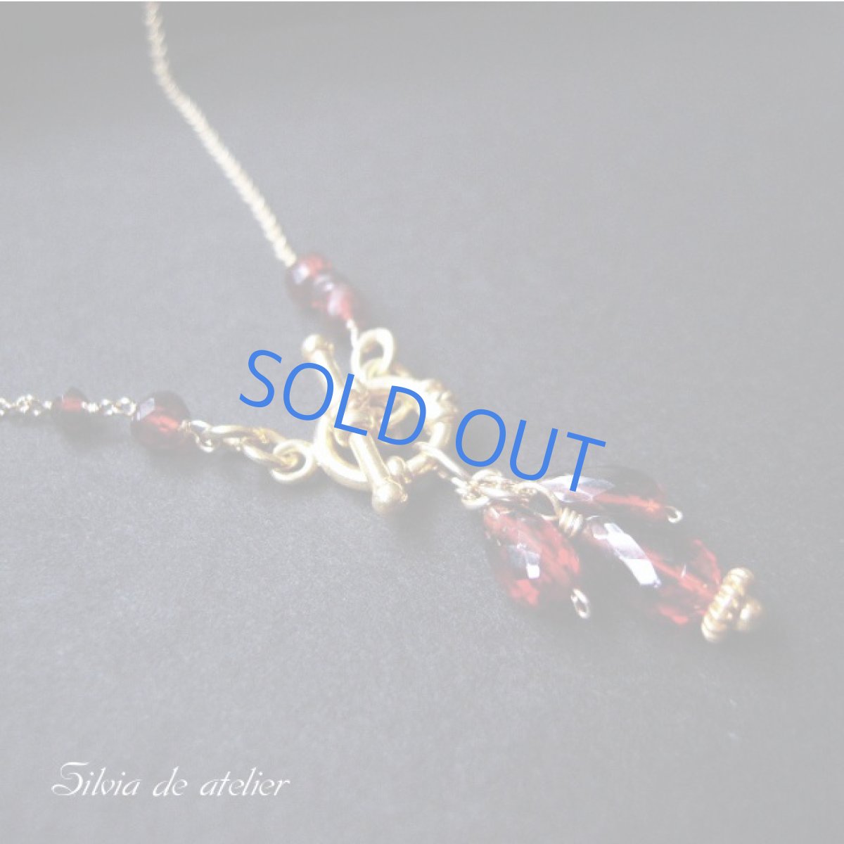 画像4: モザンビークガーネット フロントマンテル14kgfネックレス (4)