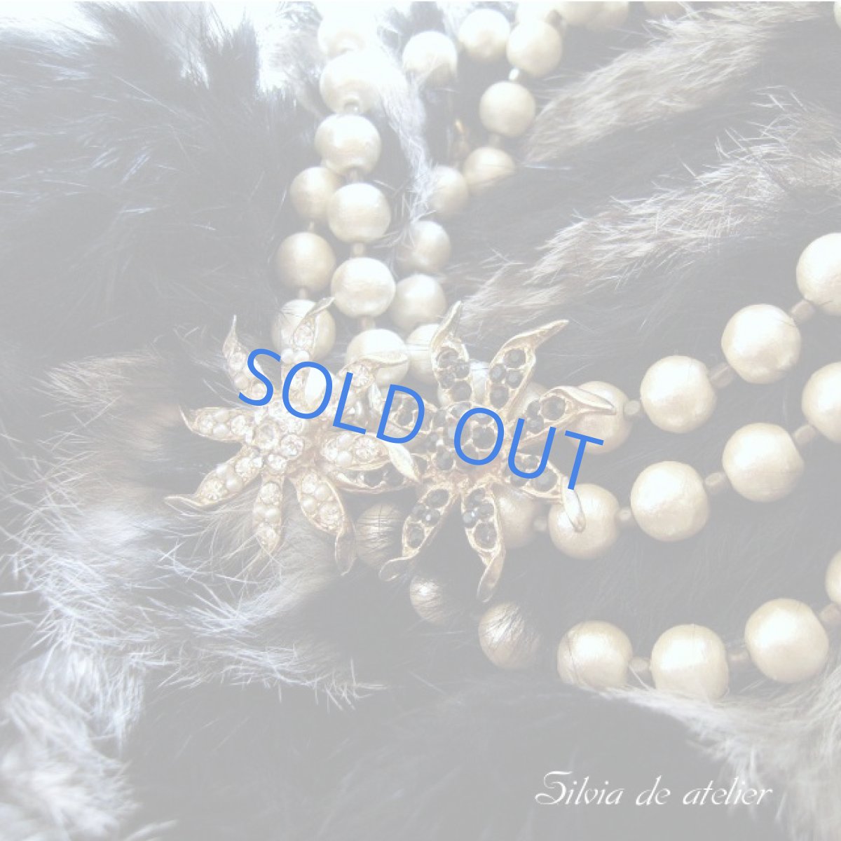 画像4: 1点もの♪ヴィンテージ 【ブラック】フラワーブローチ (4)