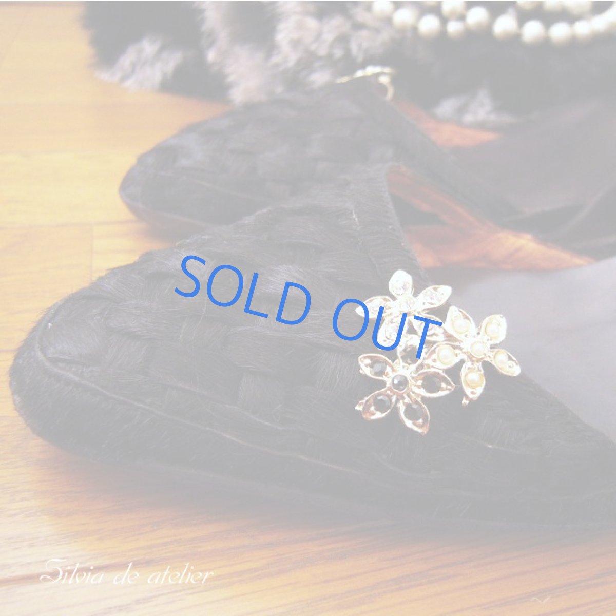 画像4: ヴィンテージ フラワーイヤリング&シュークリップ (4)