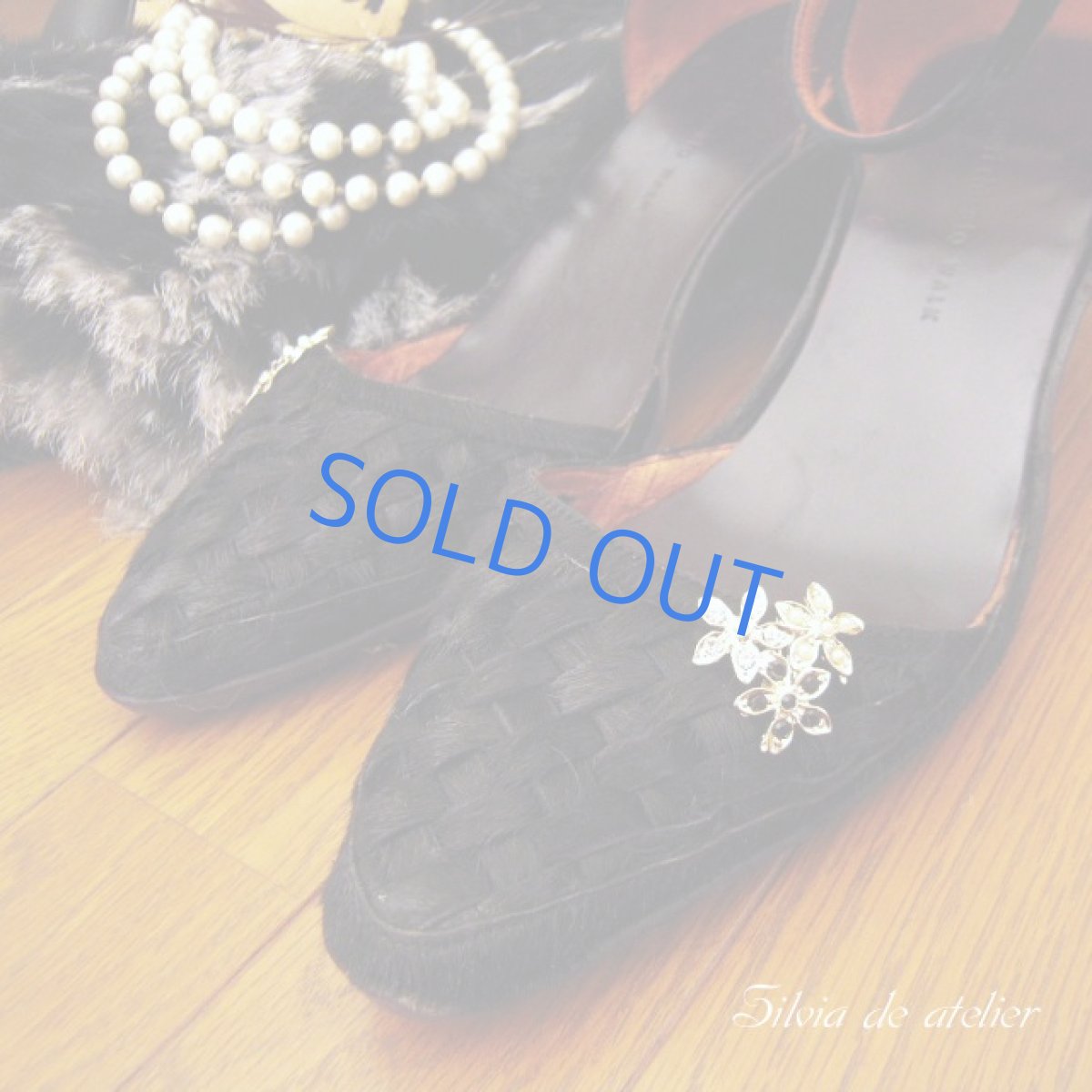 画像3: ヴィンテージ フラワーイヤリング&シュークリップ (3)