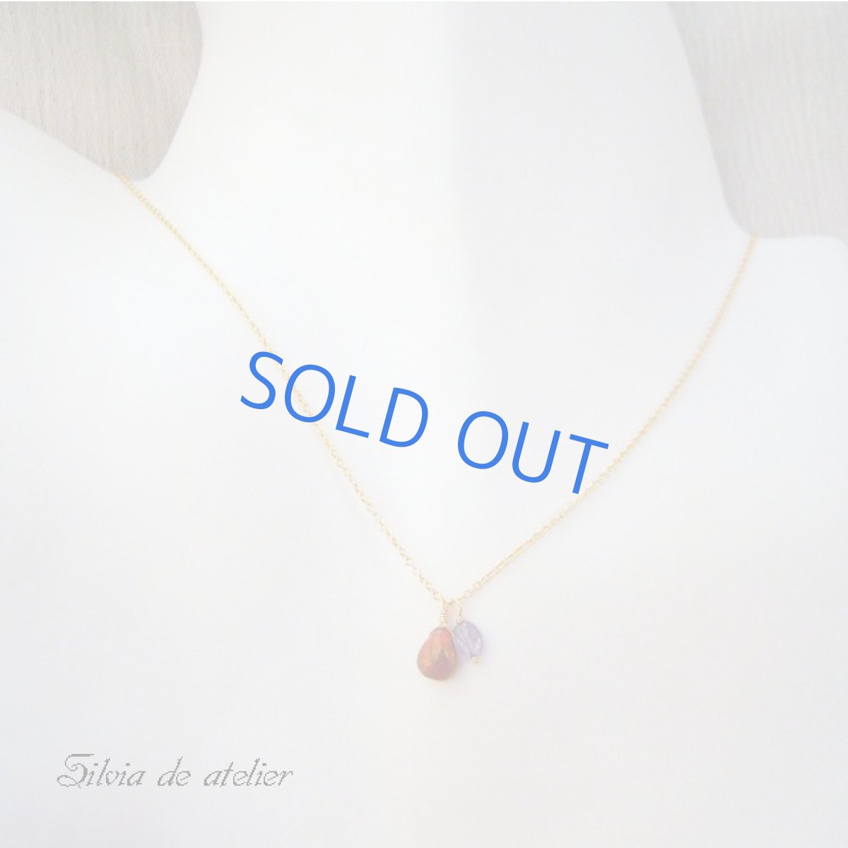 画像3: タンザナイト×エチオピア産最上級オパール一粒 14kgfネックレス (3)