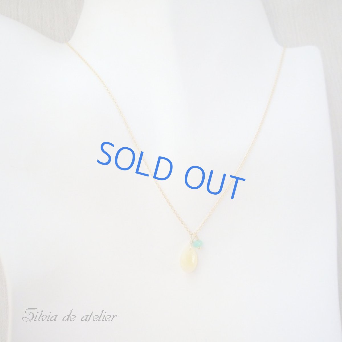 画像3: クリソプレイズ×エチオピア産最上級オパール 14kgfネックレス (3)