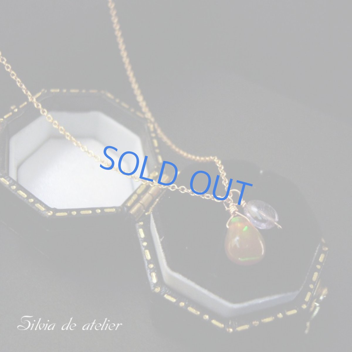 画像2: タンザナイト×エチオピア産最上級オパール一粒 14kgfネックレス (2)