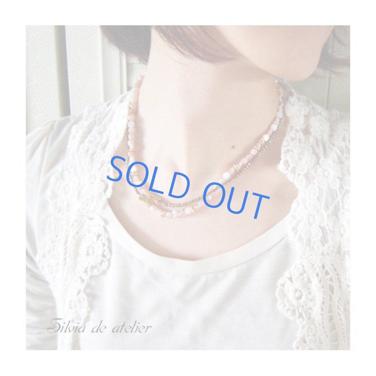 画像5: 5WAY ピンクブラウンシェル ロングネックレス&多連ブレスレット(レオパード柄シェルチャーム付) (5)