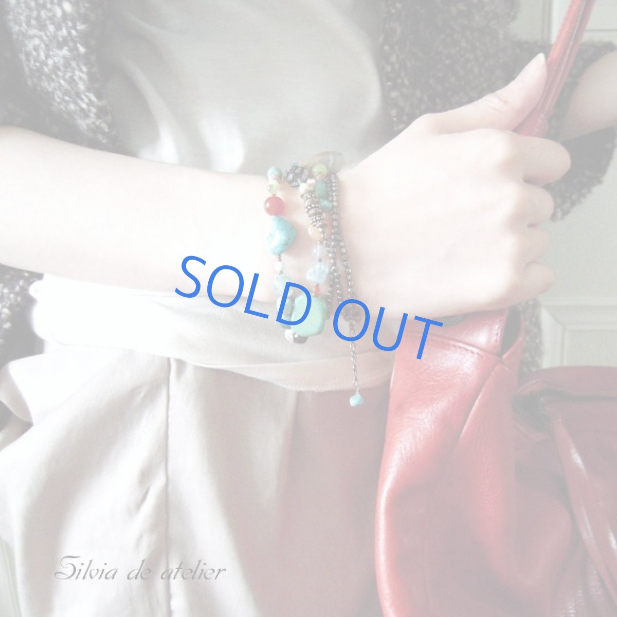 画像3: 3WAY 天然石ミックス ロングネックレス&多連ブレスレット (3)