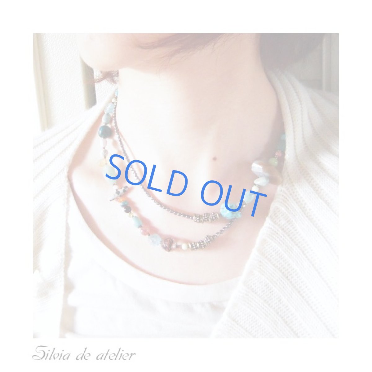 画像4: 3WAY 天然石ミックス ロングネックレス&多連ブレスレット (4)