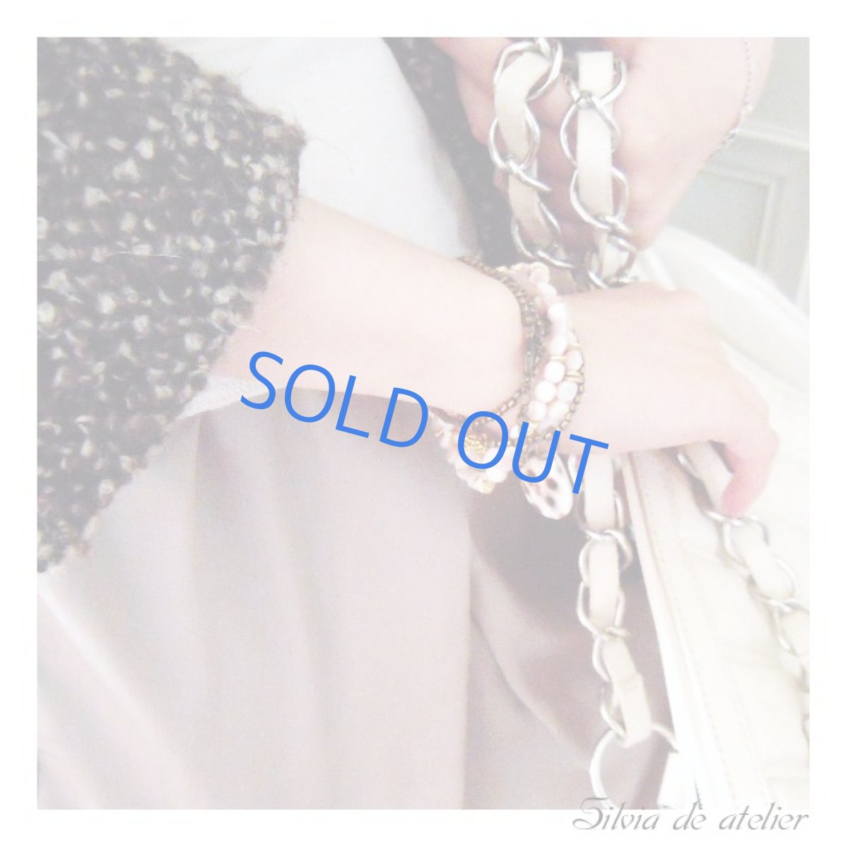 画像3: 5WAY ピンクブラウンシェル ロングネックレス&多連ブレスレット(レオパード柄シェルチャーム付) (3)