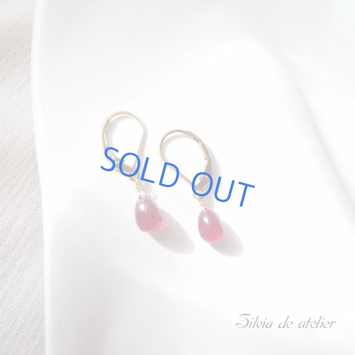 画像3: 宝石質ツヤツヤルビー 一粒14kgfピアス (3)