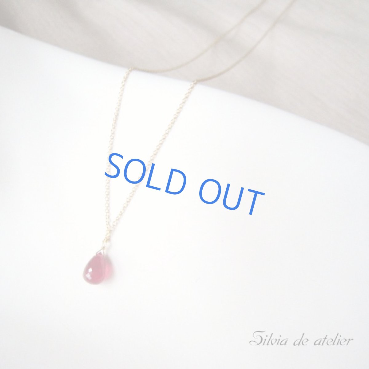 画像2: 宝石質ツヤツヤルビー 一粒14kgfネックレス (2)