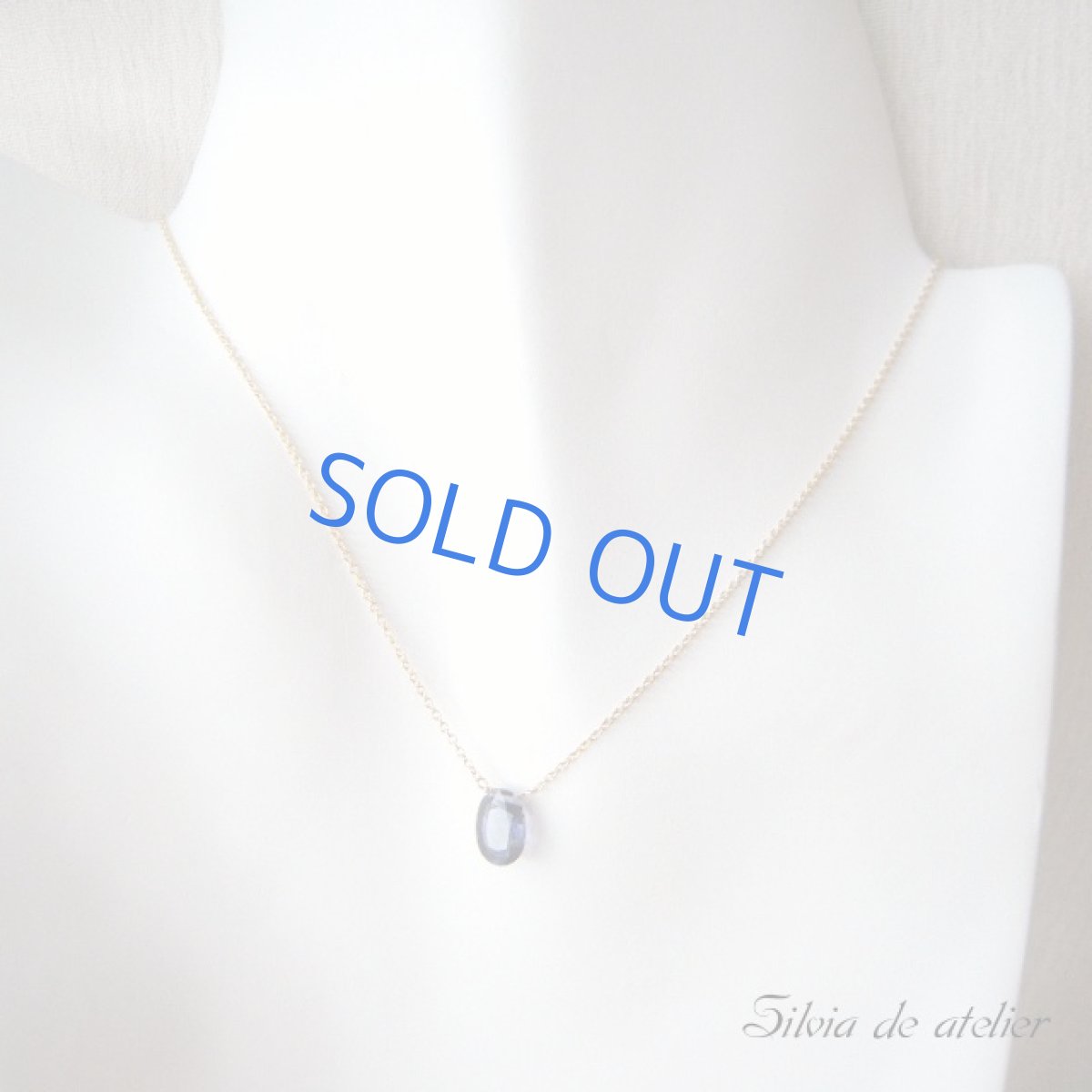 画像3: アイオライトオーバルジェム 一粒14kgfネックレス (3)