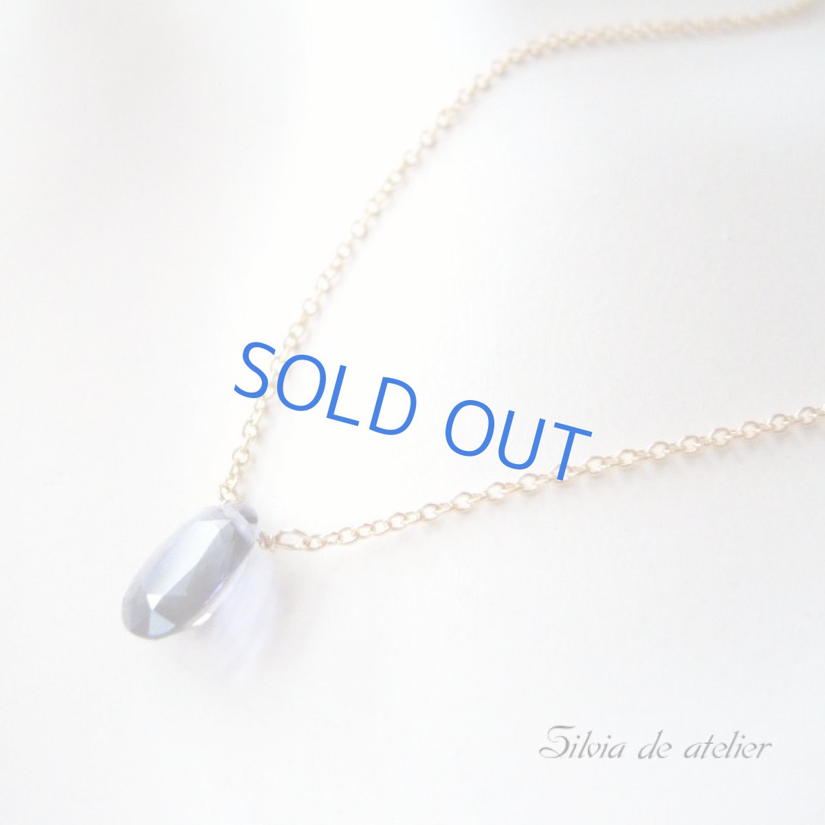 画像2: アイオライトオーバルジェム 一粒14kgfネックレス (2)