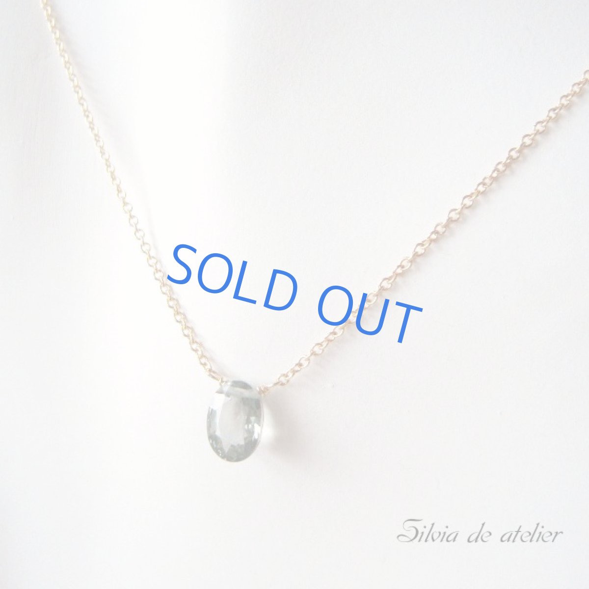 画像3: グリーンサファイア 一粒14kgfネックレス (3)