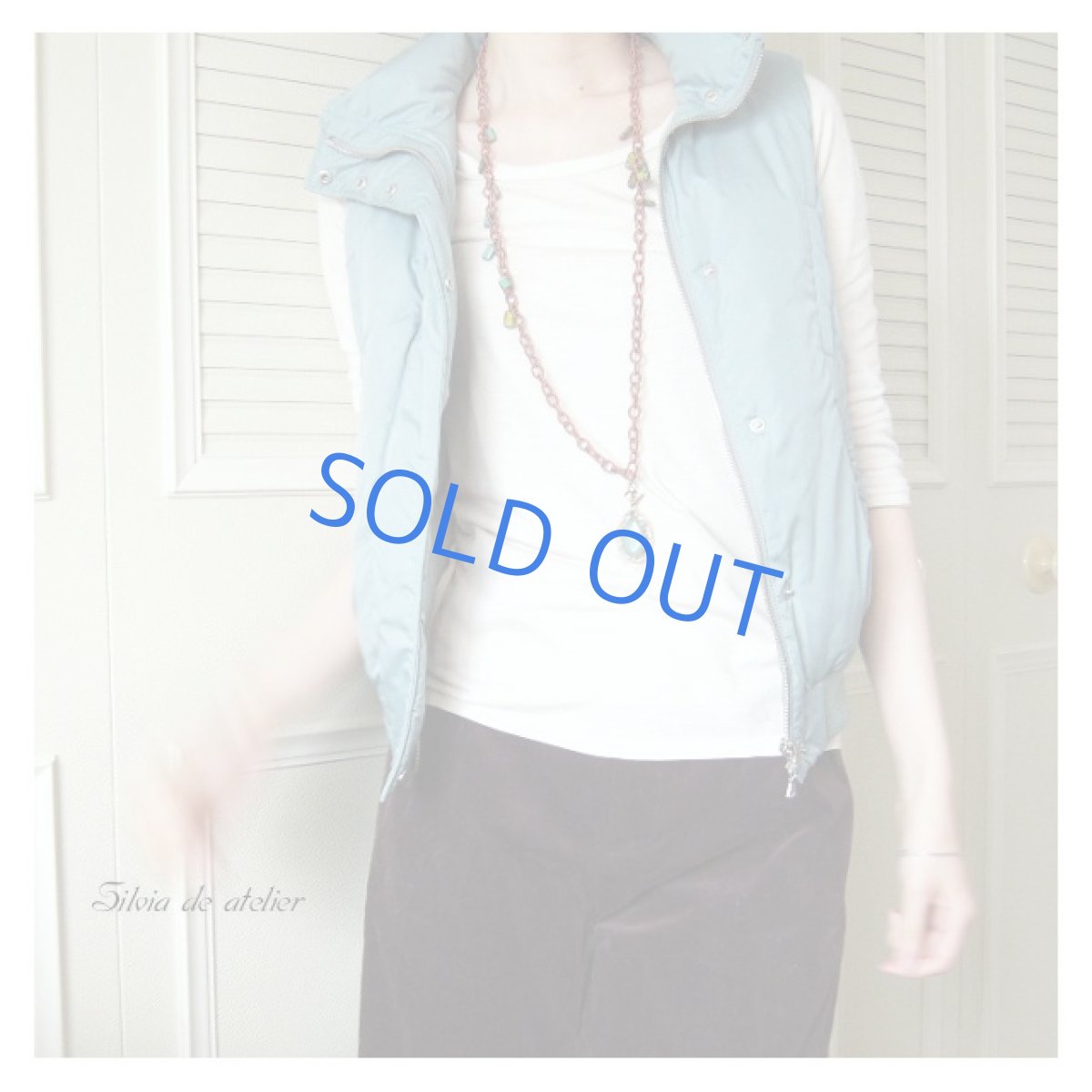 画像4: 2WAY 糸巻きチェーン ネックレス レンガ(グリーンアベンチュリン付き) (4)