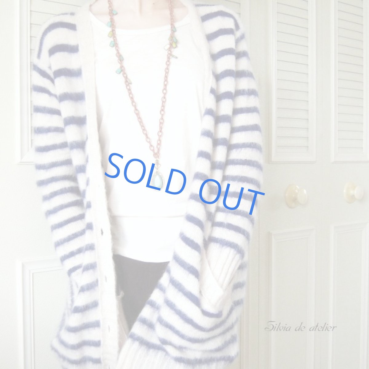 画像3: 2WAY 糸巻きチェーン ネックレス レンガ(グリーンアベンチュリン付き) (3)