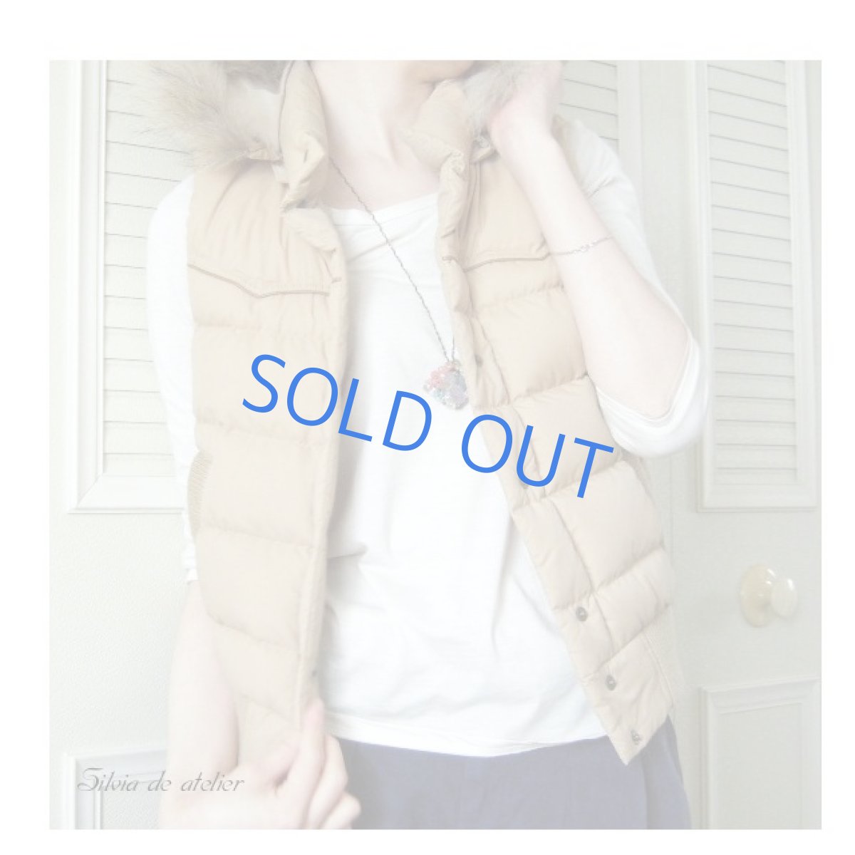 画像3: アメジストタンブル　フラワーブーケ風　ロングネックレス (3)