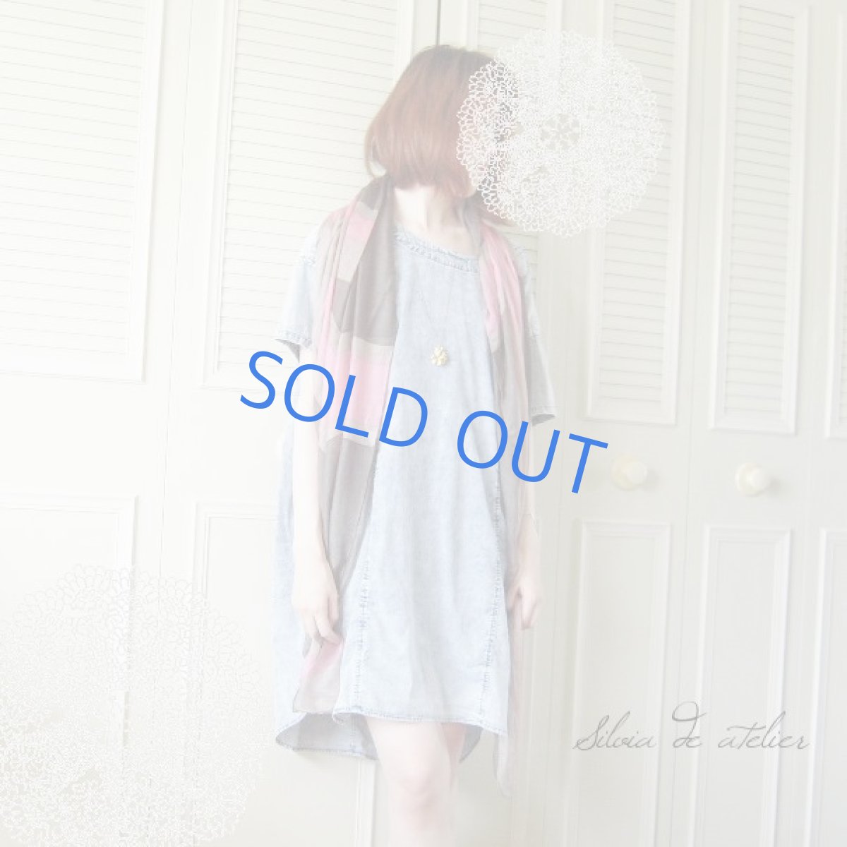 画像3: vintage パンジーチャーム×グリーンオニキス　ネックレス (3)