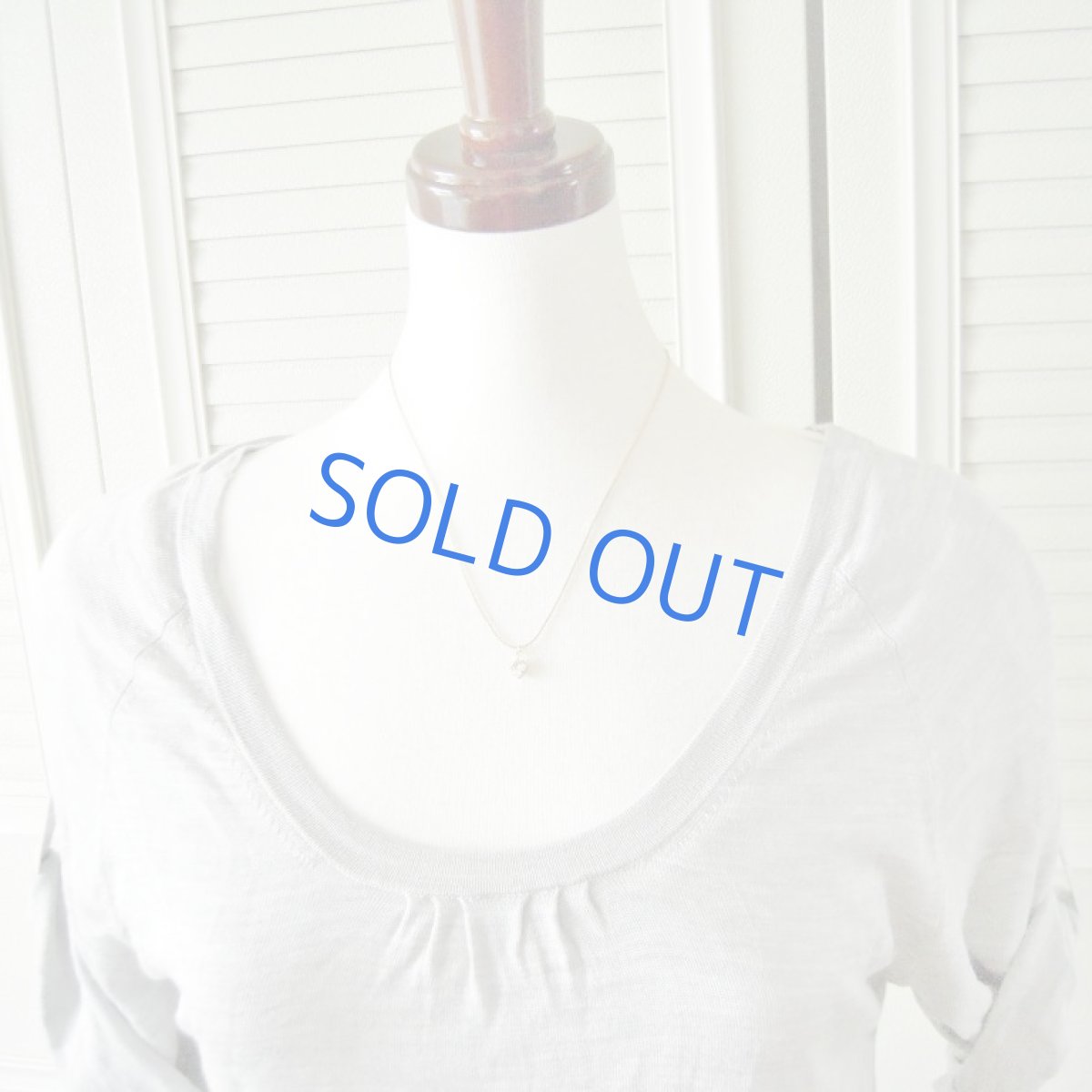 画像4: vintageスワロフスキーガラス 一粒Vintageチェーンネックレス (4)