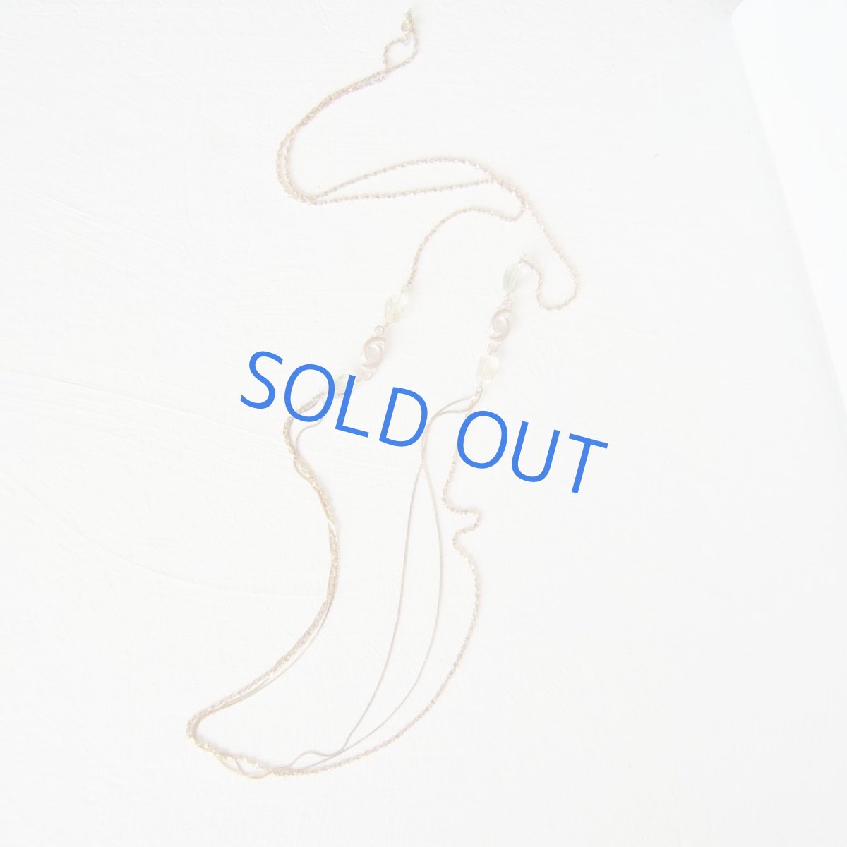 画像3: 宝石質パステルストーン コパーカラー スーパーロングネックレス (3)