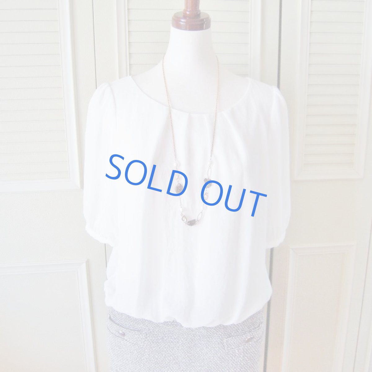 画像5: スモーキークォーツタンブル×淡水パール　コパーカラー　ロングネックレス (5)