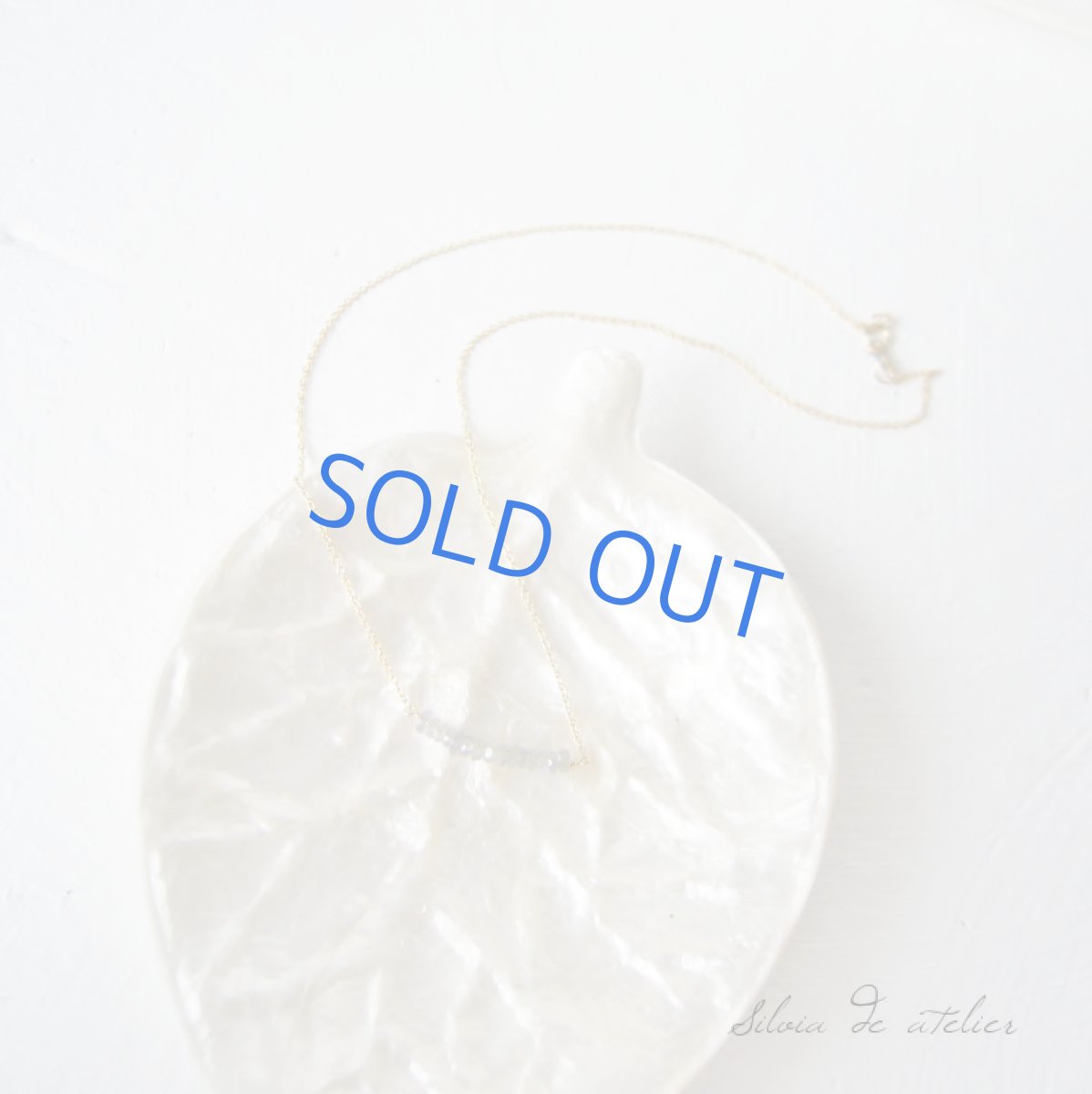 画像3: アレキサンドライトライン スキンジュエリー14kgfネックレス (3)