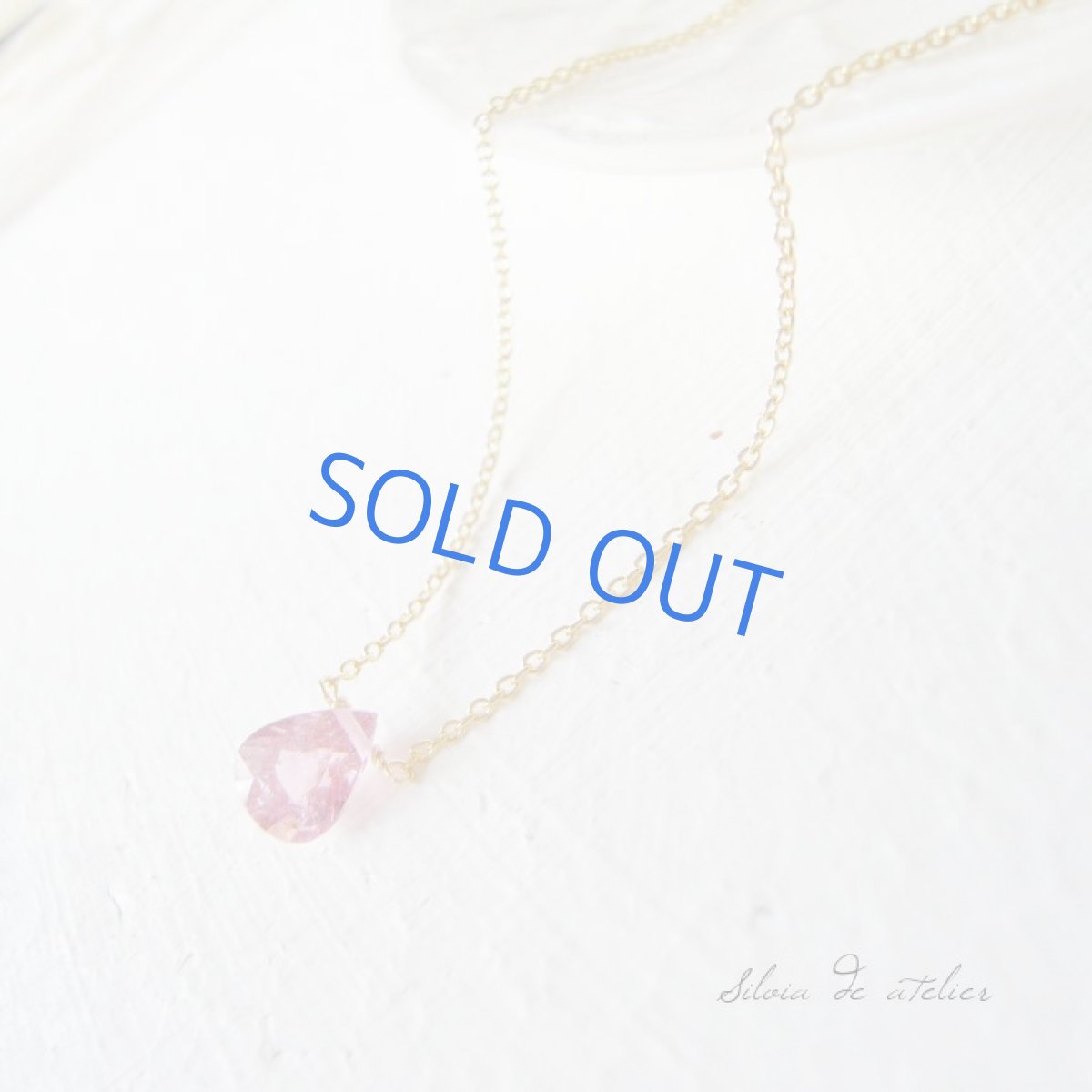 画像2: 宝飾用ピンクトルマリン ティアドロップ型ジェムカット 一粒14kgfネックレス (2)