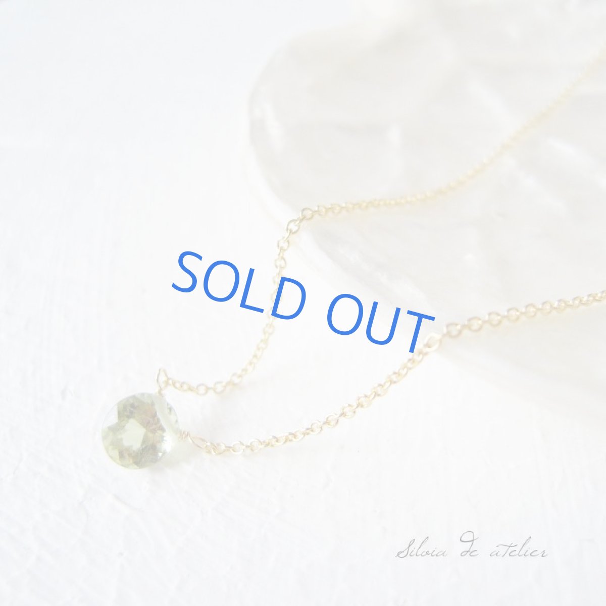 画像2: 宝飾用グリーントルマリン オーバル型ジェムカット 一粒14kgfネックレス (2)