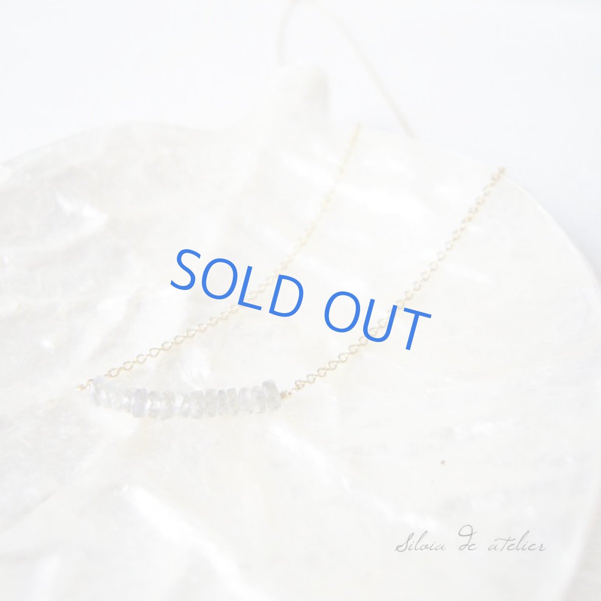 画像2: アレキサンドライトライン スキンジュエリー14kgfネックレス (2)