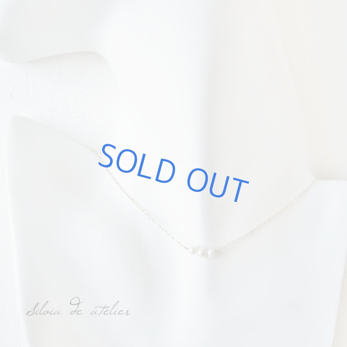 画像3: シンプル 淡水パール3粒ライン ゴールドメッキネックレス (3)