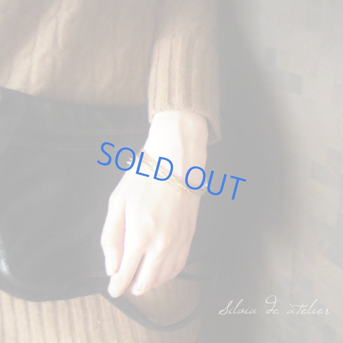 画像4: スワロフスキービジュー留め具 10連チェーン ブレスレット (4)