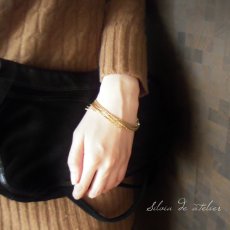画像4: スワロフスキービジュー留め具　10連チェーン　ブレスレット (4)