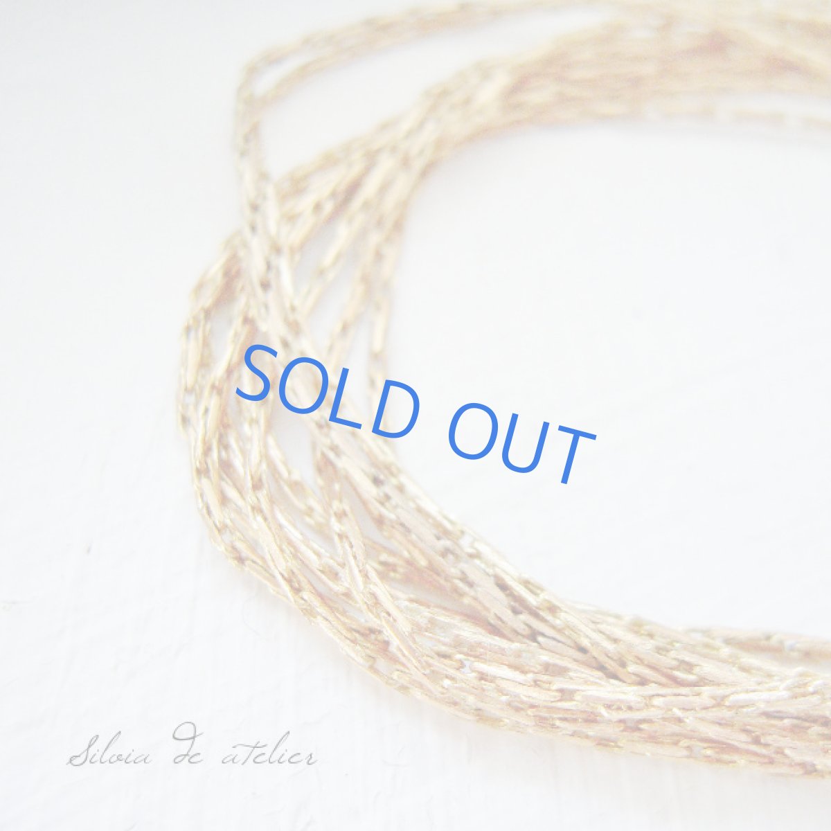 画像3: スワロフスキービジュー留め具 10連チェーン ブレスレット (3)