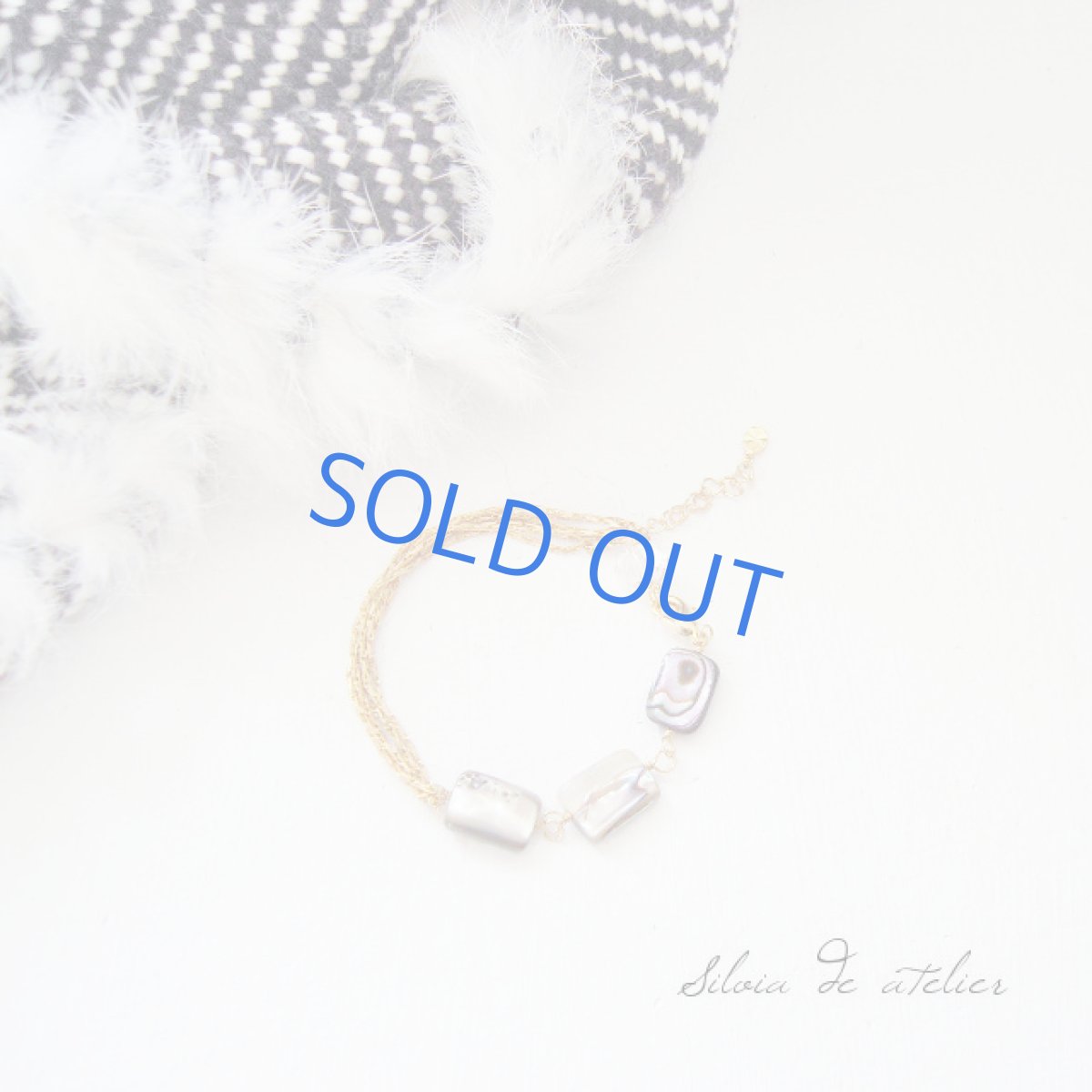 画像4: アバロンシェル 5連チェーン ブレスレット (4)