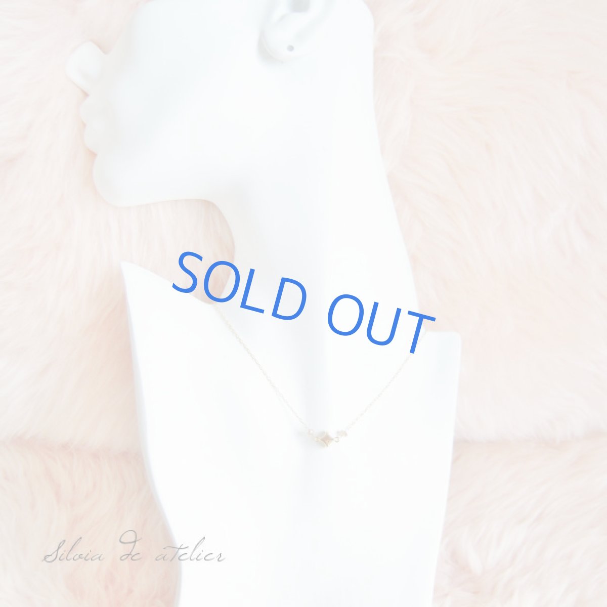 画像5: スワロフスキークリスタル×天然レッドジルコン ラインゴールドメッキネックレス (5)