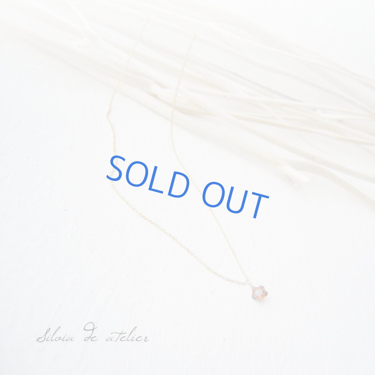 画像4: 天然ブラウンジルコン フラワーカット 14kgfネックレス (4)