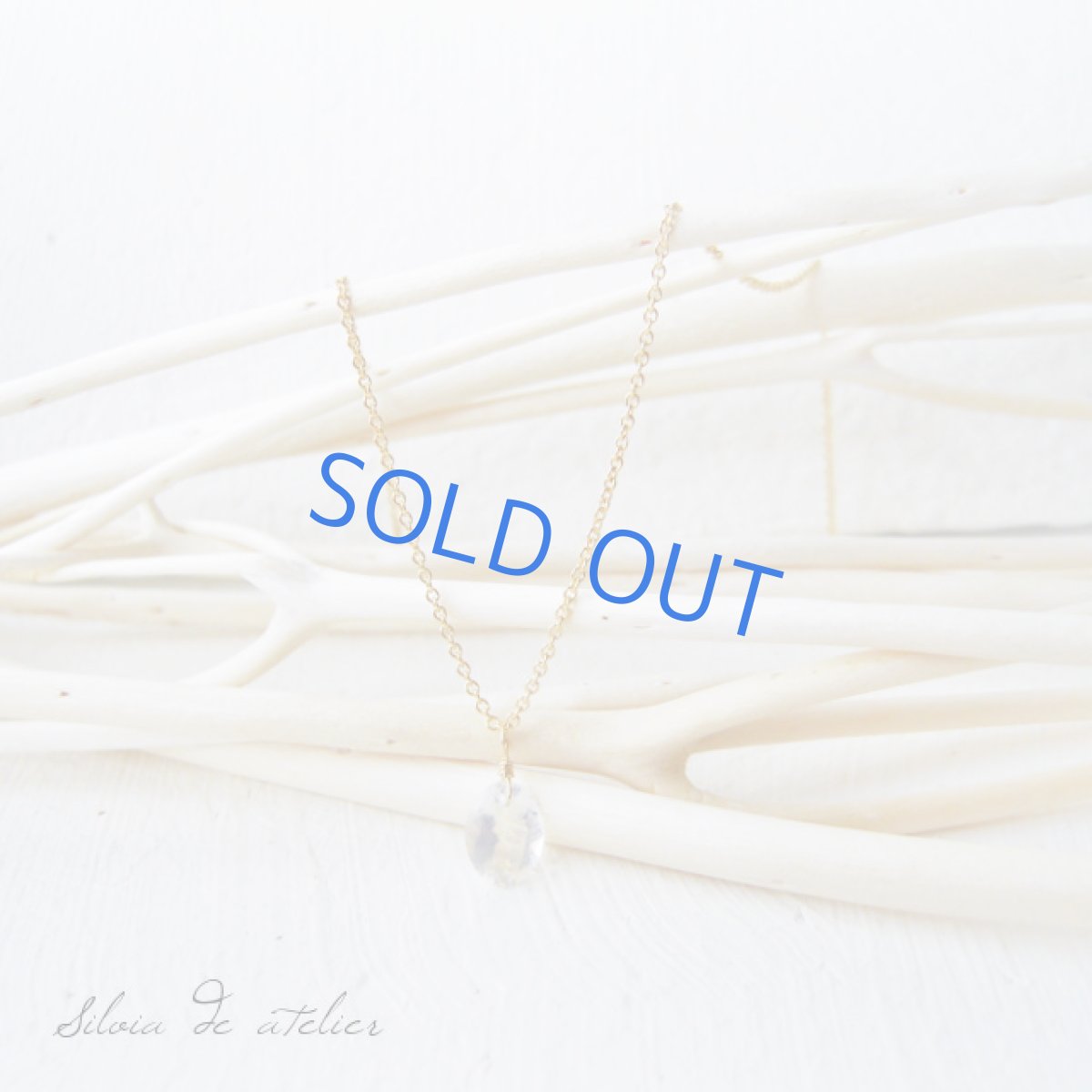 画像4: ペリステライト オーバルジェム 一粒14kgfネックレス (4)