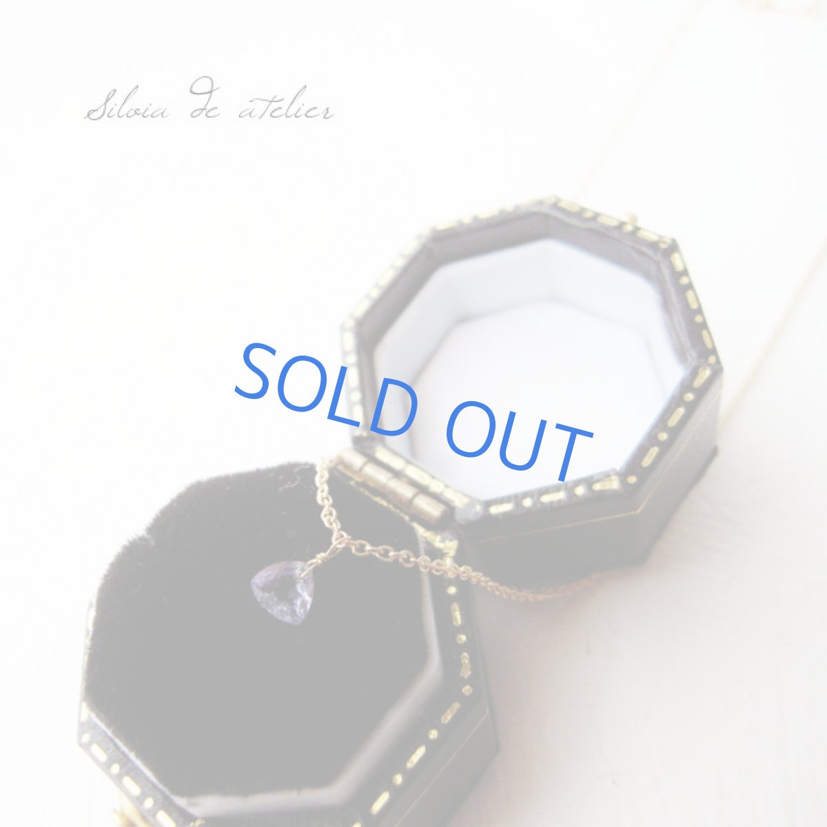 画像2: 宝飾用ルース　プチタンザナイト　トライアングルジェム　14kgfネックレス (2)