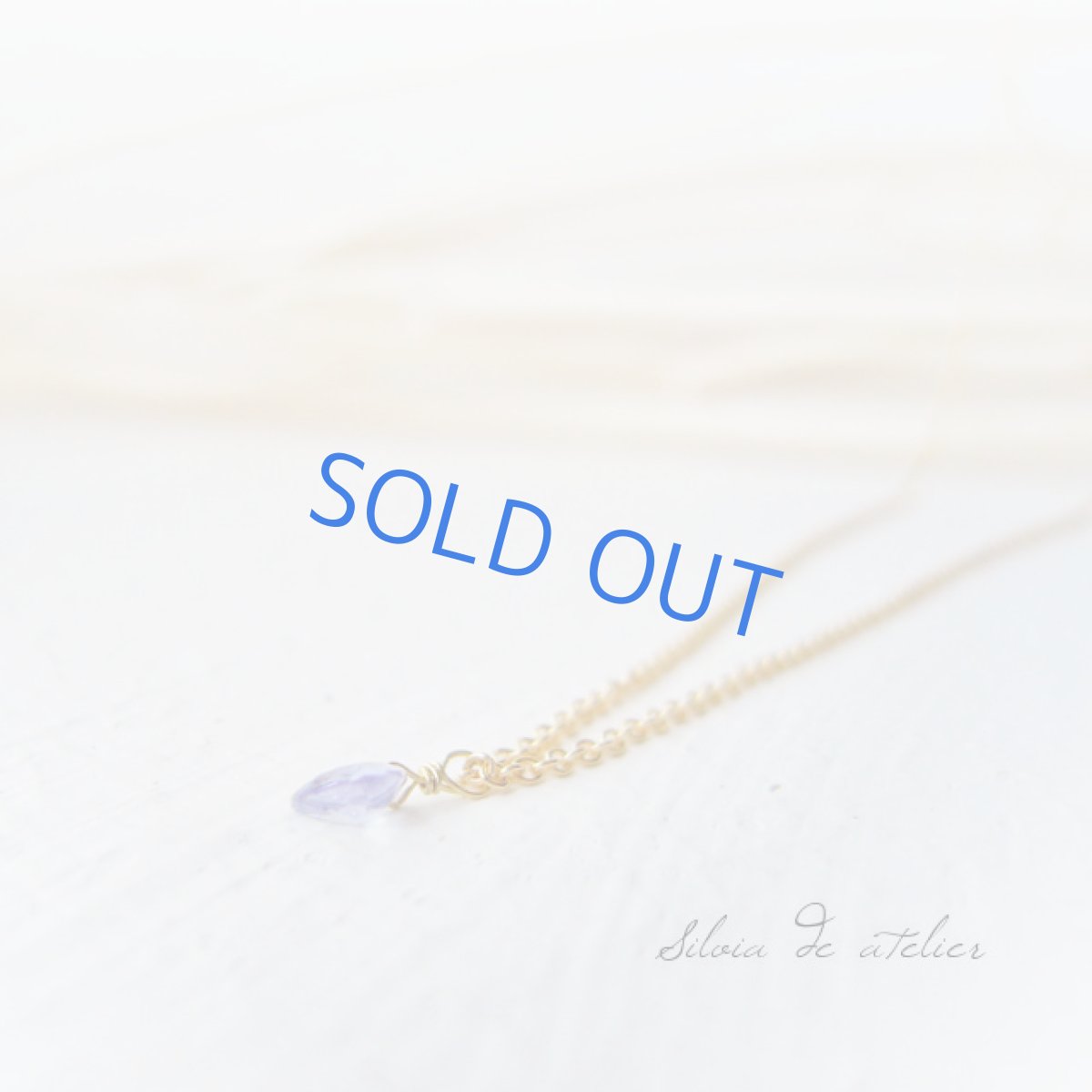 画像4: 宝飾用ルース　プチタンザナイト　トライアングルジェム　14kgfネックレス (4)