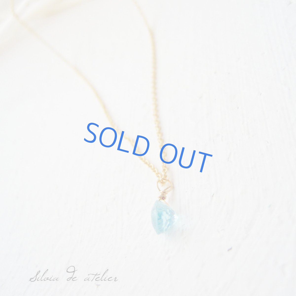 画像3: プチ ブルーアパタイト ラウンドジェム 14kgfネックレス (3)