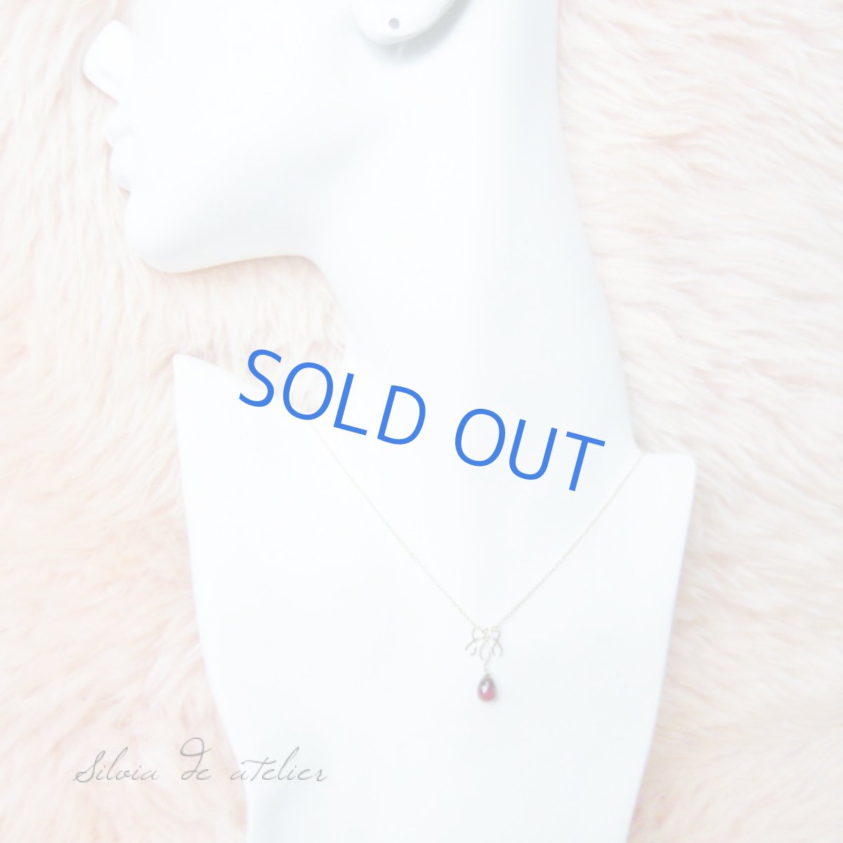 画像5: チャーム式 モザンビークガーネッドロップ デザイン14kgfネックレス (5)