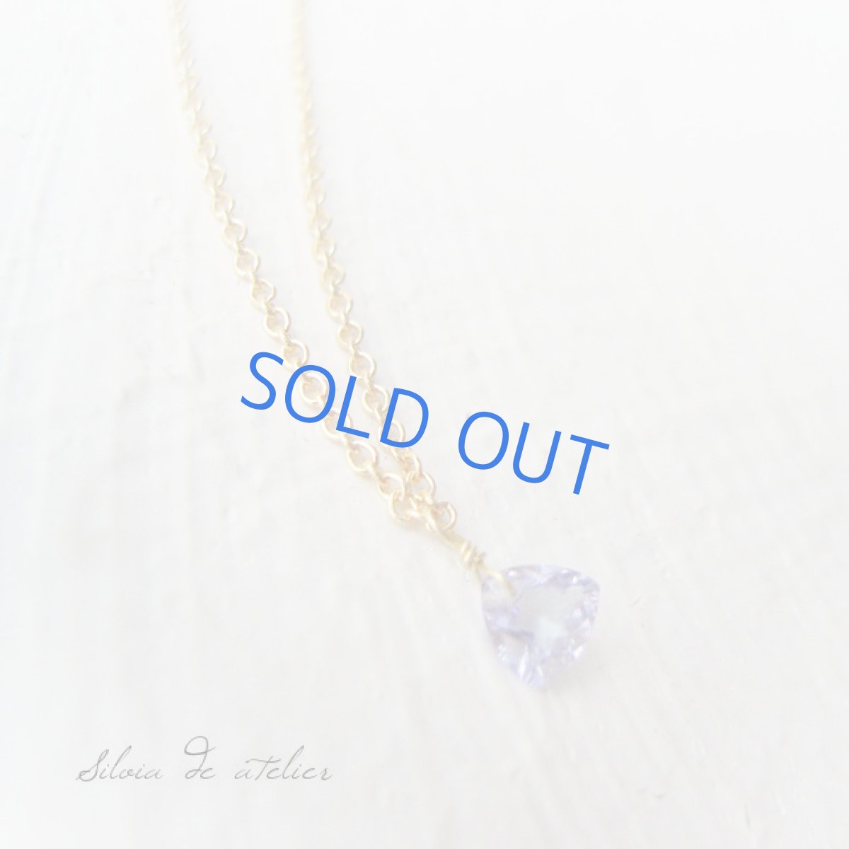 画像3: 宝飾用ルース　プチタンザナイト　トライアングルジェム　14kgfネックレス (3)